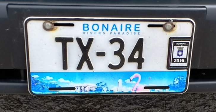 Bonaire taxi targa