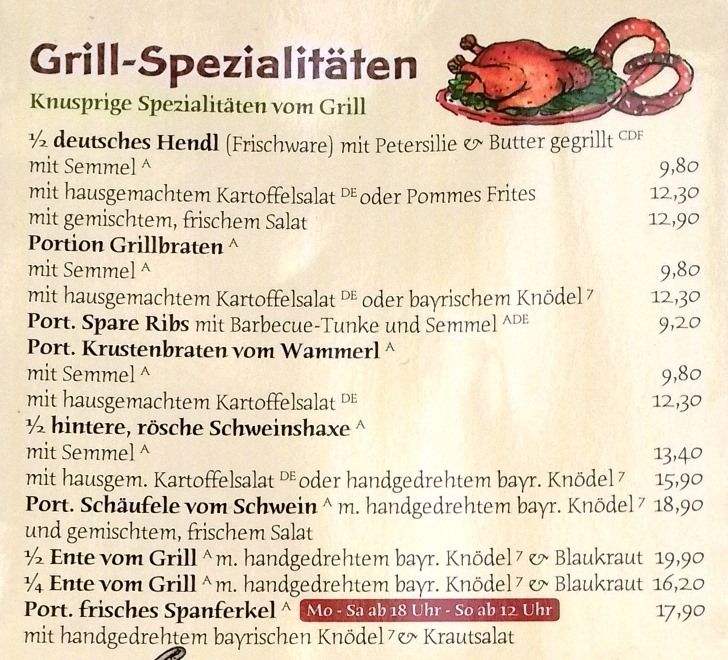 Plarrer Augsburg Schaller Festzelt menu grill