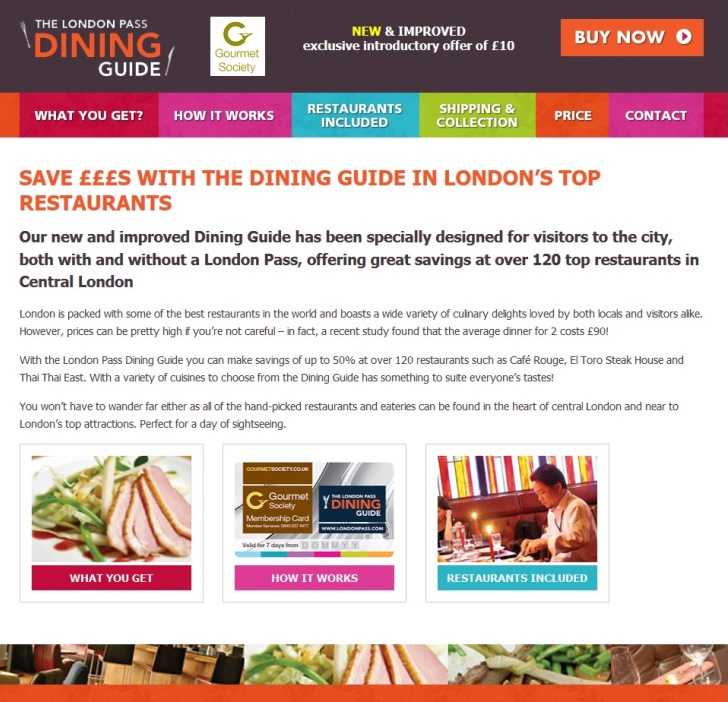 london pass guida gastronomica