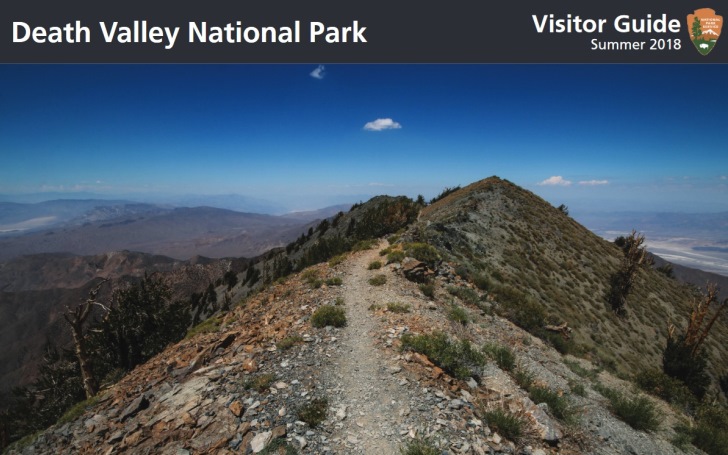 brochure visitor guide Death Valley National Park