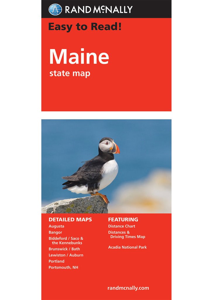 Rand Mc Nally Maine state map