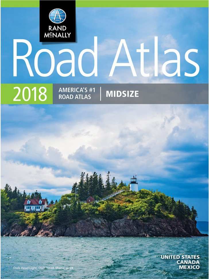 Rand Mc Nally USA 2018 road atlas midsize