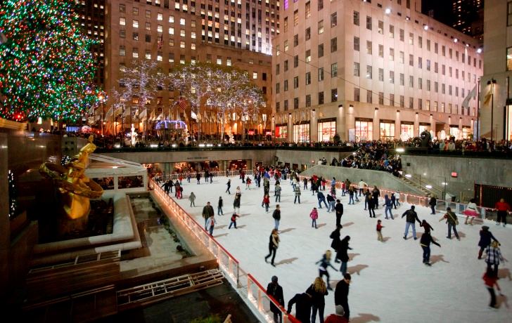 ice rink Rockefeller Center New York