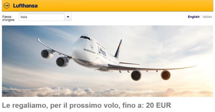 codice promozionale Lufthansa marzo 2014