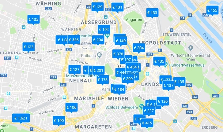 Expedia volo hotel Vienna mappa offerte