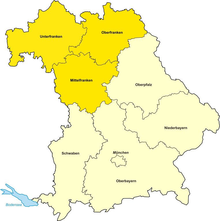 mappa Franconia