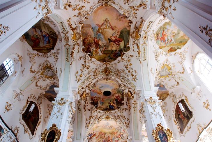 kloster Andechs monastero affreschi interno