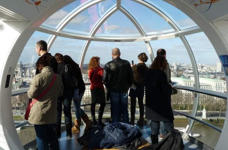 Londra ruota panoramica London Eye cabina