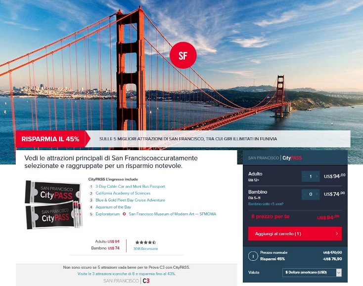 CityPass San Francisco website