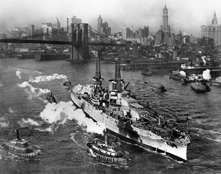 USS Arizona 1916 New York Natale
