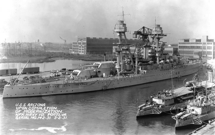 USS Arizona 1931 modernizzata