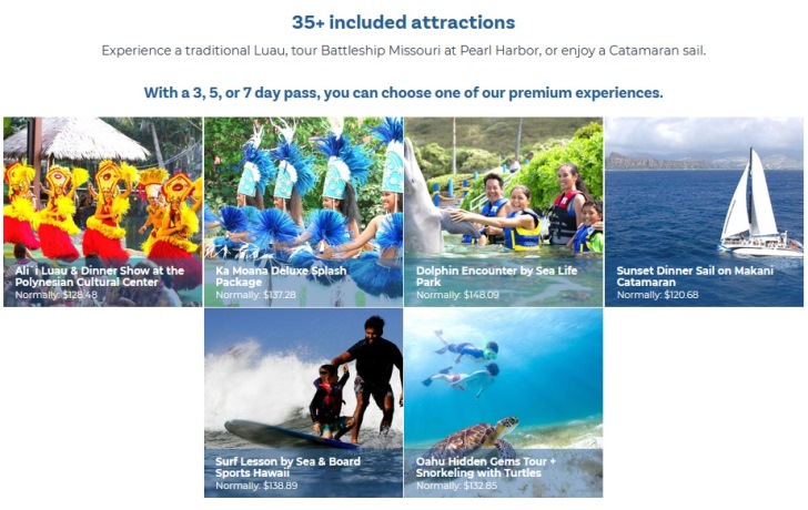premium experience All Inclusive Oahu pass