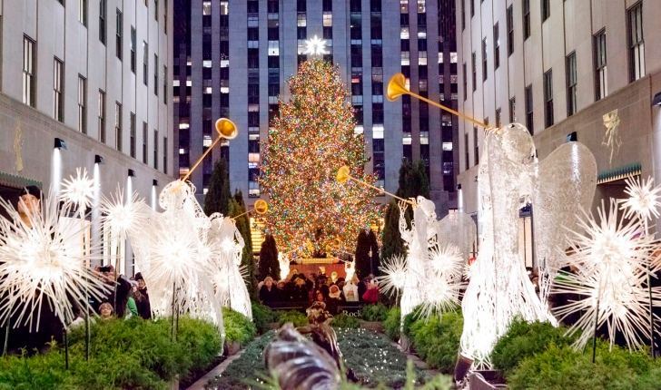 Foto Di Natale A New York.L Albero Di Natale Al Rockefeller Center Di New York