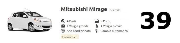 1 piccole Mitsubishi Mirage 39