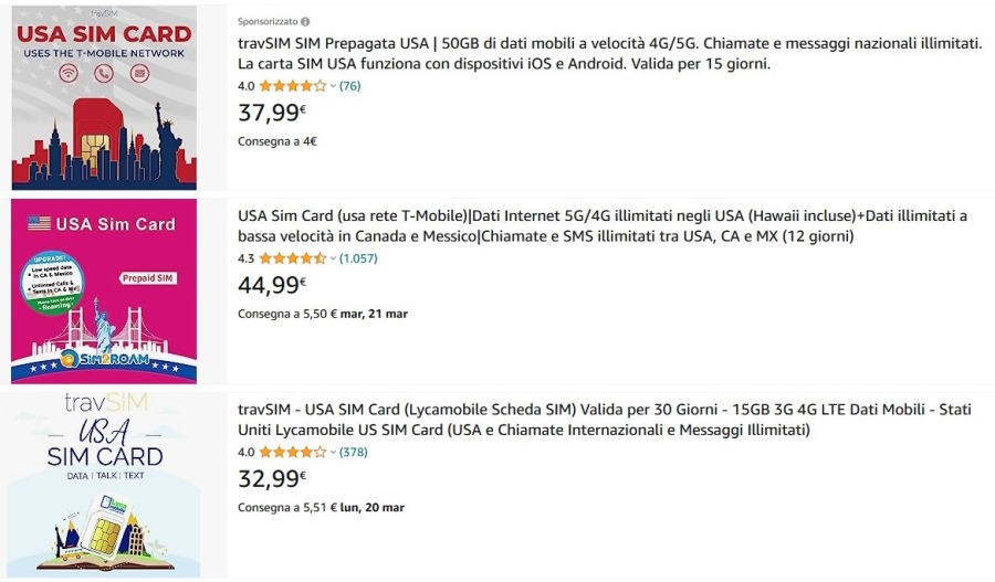 USA SIM card Amazon
