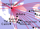 Turkish Airlines mappa destinazioni route map
