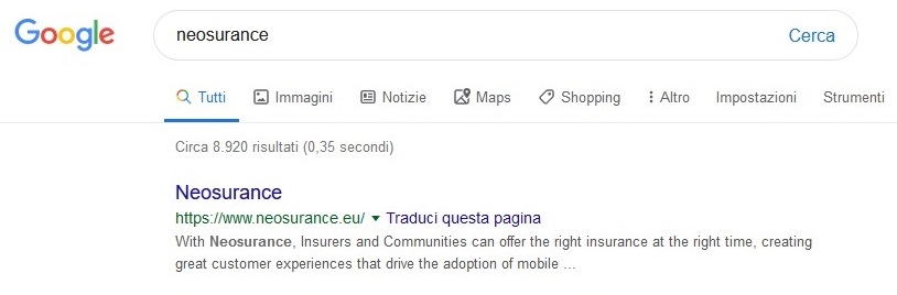 Neosurance Google