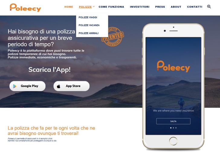Poleecy website home