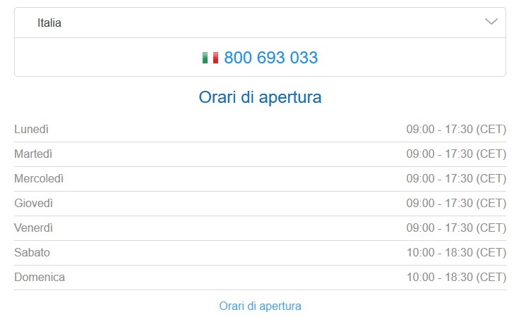 Rentalcars.com Italia contatti telefono orari